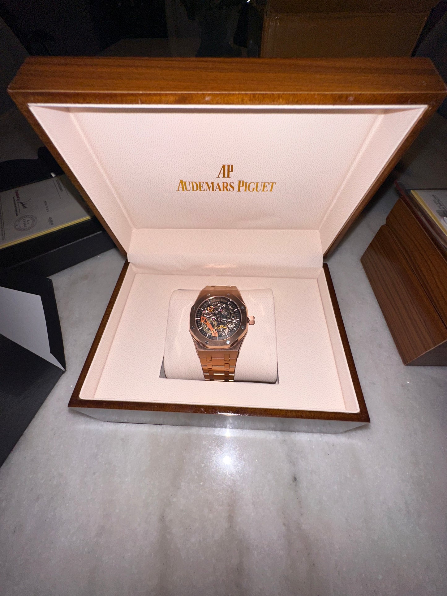 Skeleton AP Rose Gold